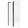 Mexen Mist L shower screen 2-wing 100 x 150 cm, transparent, black - 8A9L-100-011-70-00