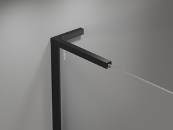 Mexen Mist L shower screen 2-wing 100 x 150 cm, transparent, black - 8A9L-100-011-70-00