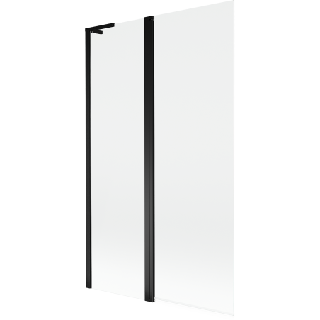 Mexen Mist L shower screen 2-wing 110 x 150 cm, transparent, black - 8A9L-110-011-70-00