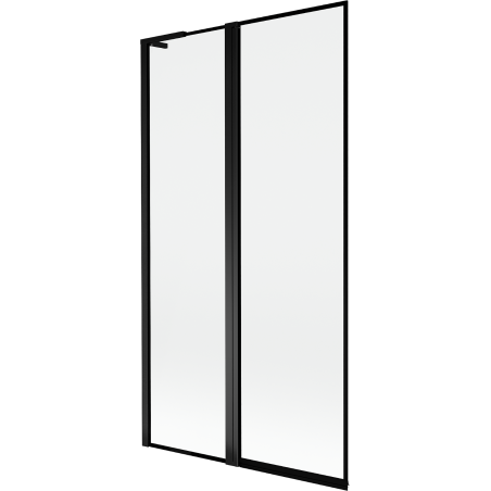 Mexen Mist L left 2-panel bathtub screen 100 x 150 cm, black frame, black - 8A9L-100-011-70-70-L