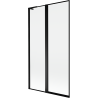 Mexen Mist L shower screen 2-wing left 100 x 150 cm, black frame, black - 8A9L-100-011-70-70-L