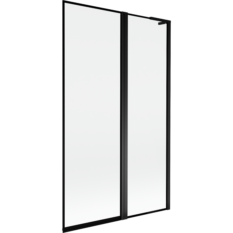 Mexen Mist L 2-panel right shower screen 110 x 150 cm, black frame, black - 8A9L-110-011-70-70-P