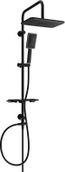Mexen T54 shower column, Black/Chrome - 798545493-71