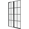 Mexen Mist L shower screen 2-wing left 100 x 150 cm, black grid, black - 8A9L-100-011-70-77-L