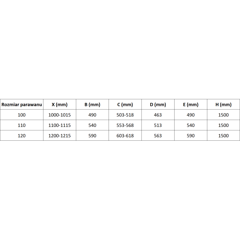 Mexen Mist L 2-wing left bath screen 110 x 150 cm, black grid, black - 8A9L-110-011-70-77-L