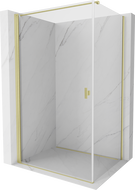 Mexen Mist-B Swing Shower Enclosure 70 x 85 cm, Transparent, Brushed Gold - 8A2T-070-085-55-00