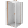Mexen Mist-B swing shower cabin 90 x 90 cm, transparent, brushed copper - 8A2T-090-090-65-00