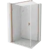 Mexen Mist-B  pivot shower enclosure 90 x 100 cm, transparent, brushed copper - 8A2T-090-100-65-00