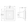 Mexen recessed side nozzle, rose gold - 79366-60