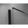 Mexen Mist-B pivot shower enclosure 70 x 80 cm, transparent, black - 8A2T-070-080-70-00