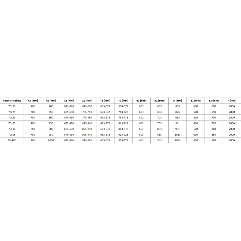 Mexen Mist-B Duo Hinged Shower Enclosure 70 x 70 cm, Transparent, Gold - 8A2-070-070-50-00