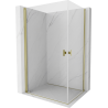 Mexen Mist-B Duo Swing Shower Enclosure 100 x 70 cm, Transparent, Gold - 8A2-100-070-50-00