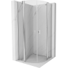 Mexen Mist semicircular shower enclosure, tilt 100 x 100 cm, transparent, chrome - 8A32-100-100-01-00