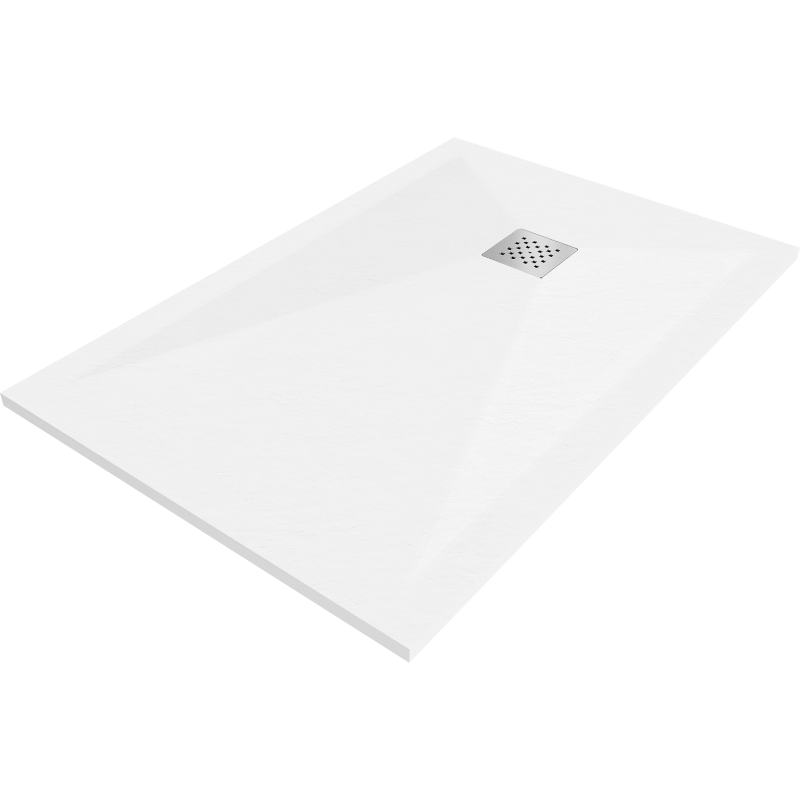 Mexen Stone+ rectangular composite shower tray 140 x 100 cm, White - 44101014