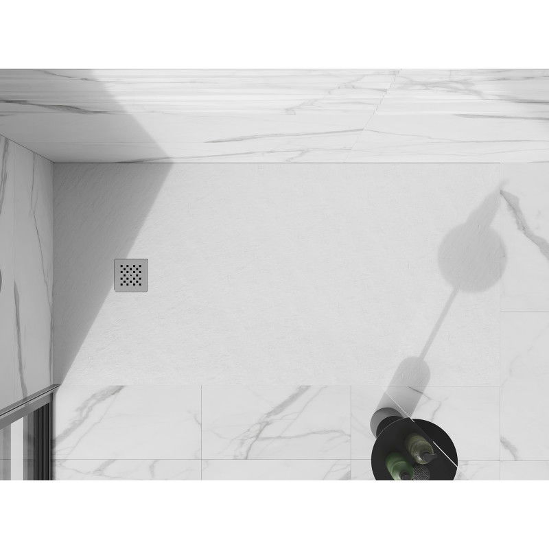 Mexen Stone+ Composite Rectangular Shower Tray 160 x 100 cm, White - 44101016