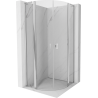 Mexen Mist L semicircular hinged shower enclosure 90 x 90 cm, transparent, chrome - 8A32L-090-090-01-00