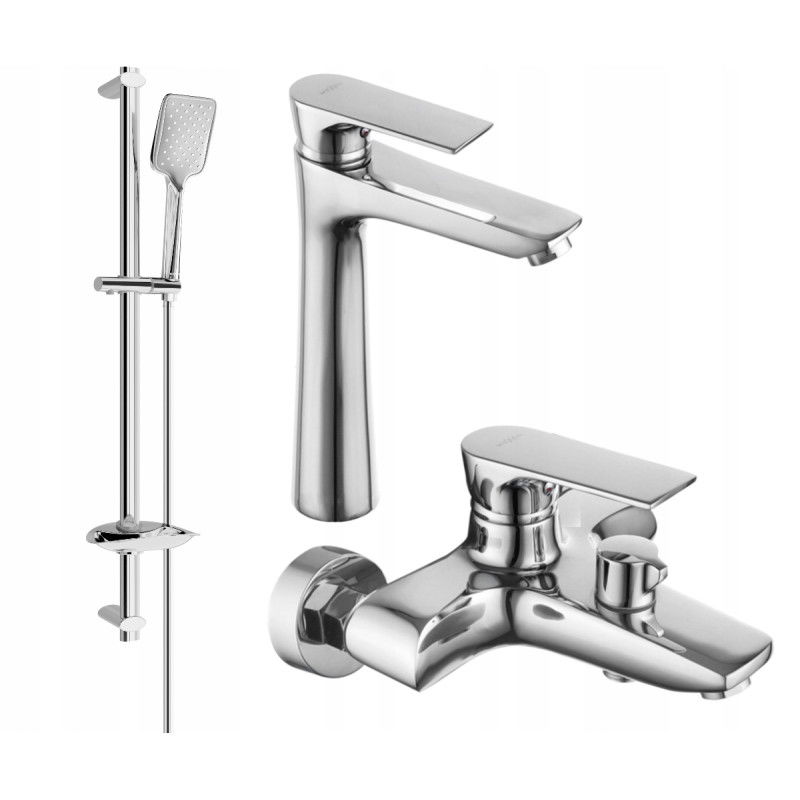 Mexen Axel DB62 bathtub set, Chrome - 73813DB62-00