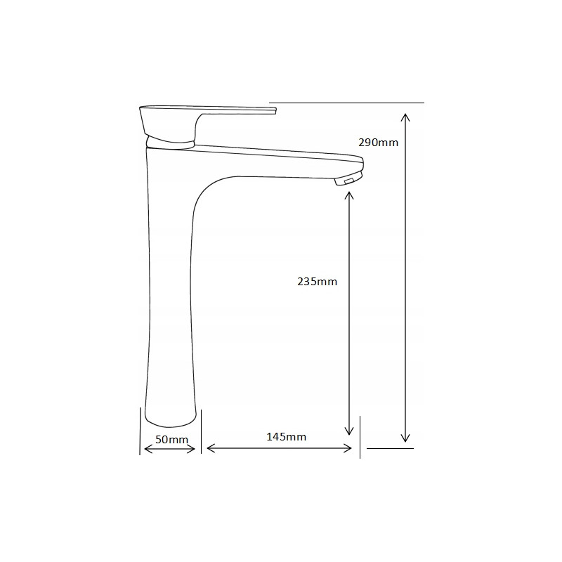Mexen Axel DB62 bath set, chrome - 73813DB62-00