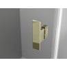 Mexen Mist L semicircular shower enclosure hinged 90 x 90 cm, transparent, gold - 8A32L-090-090-50-00