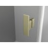 Mexen Mist L semicircular shower cabin hinged 100 x 100 cm, transparent, brushed gold - 8A32L-100-100-55-00