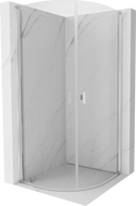 Mexen Mist semi-circular shower enclosure 70 x 70 cm, transparent, chrome - 8A31-070-070-01-00