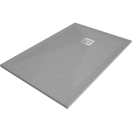 Mexen Stone+ rectangular composite shower tray 120 x 70 cm, Grey-Concrete - 44617012