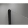 Mexen Mist semicircular shower cabin hinged 90 x 90 cm, transparent, black - 8A31-090-090-70-00