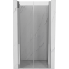 Mexen Mist 75 cm pivot shower door, transparent, chrome - 8A7-075-000-01-00