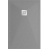 Mexen Stone+ rectangular composite shower tray 100 x 80 cm, Grey-Concrete - 44618010