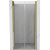 Mexen Mist shower door hinged 75 cm, transparent, gold - 8A7-075-000-50-00