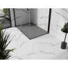 Mexen Stone+ rectangular composite shower tray 110 x 80 cm, Grey-Concrete - 44618011