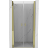Mexen Mist shower door, hinged 100 cm, transparent, gold - 8A7-100-000-50-00