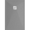 Mexen Stone+ rectangular composite shower tray 110 x 80 cm, Grey-Concrete - 44618011