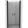 Mexen Mist pivot shower door 70 cm, transparent, black - 8A7-070-000-70-00
