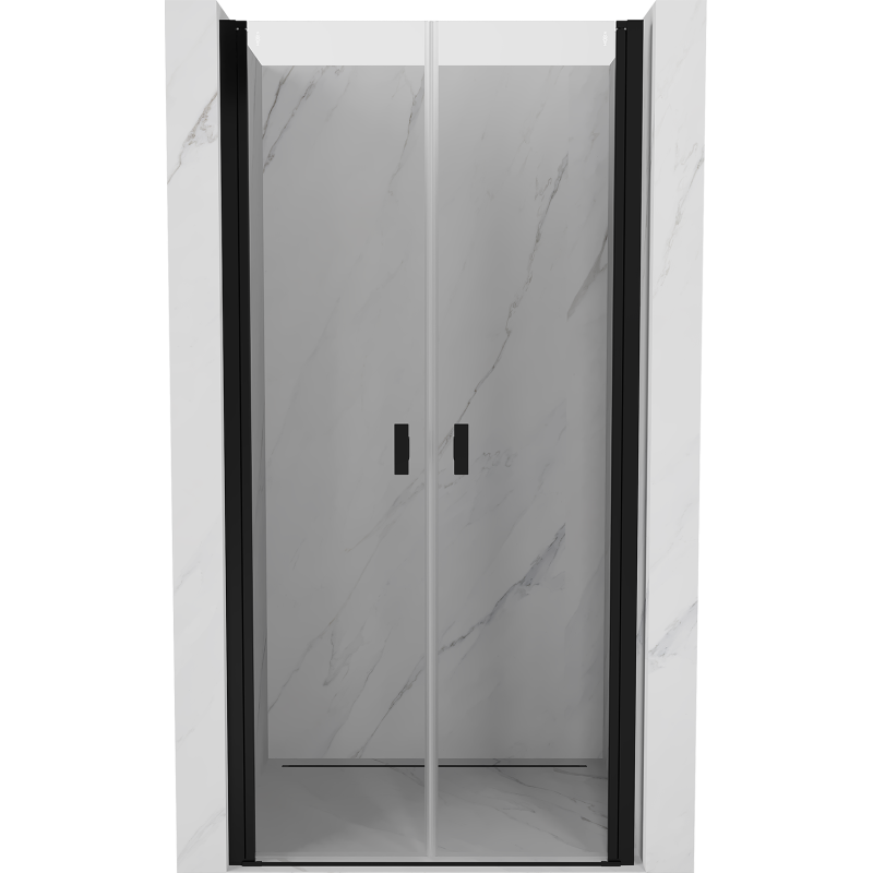 Mexen Mist shower door swing 75 cm, transparent, black - 8A7-075-000-70-00