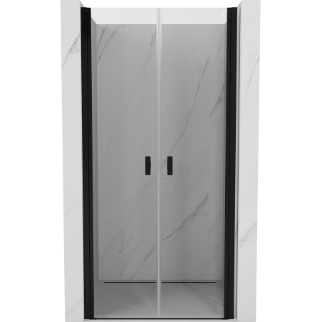 Mexen Mist shower door hinged 120 cm, transparent, black - 8A7-120-000-70-00