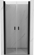Mexen Mist shower door hinged 120 cm, transparent, black - 8A7-120-000-70-00