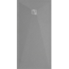 Mexen Stone+ rectangular composite shower tray 160 x 80 cm, gray-concrete - 44618016
