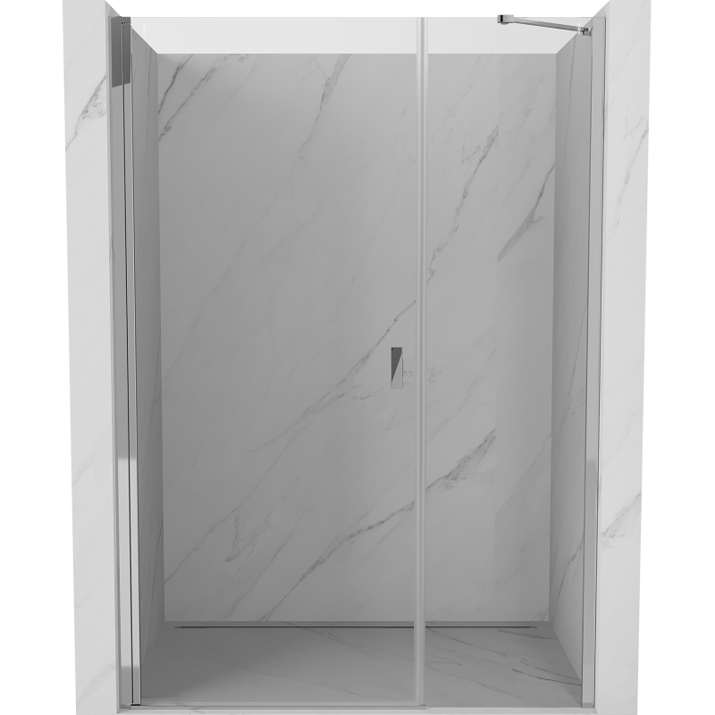 Mexen Mist-B 95 cm Pivot Shower Door, Transparent, Chrome - 8A2-095-001-01-00