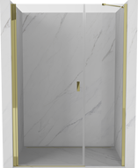 Mexen Mist-B hinged shower door 120 cm, transparent, gold - 8A2-120-001-50-00