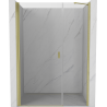 Mexen Mist-B 110 cm Hinged Shower Door, Transparent, Brushed Gold - 8A2-110-001-55-00