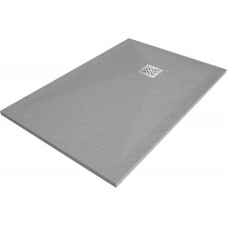 Mexen Stone+ rectangular composite shower tray 130 x 90 cm, Grey-Concrete - 44619013