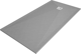Mexen Stone+ composite rectangular shower tray 160 x 90 cm, gray-concrete - 44619016