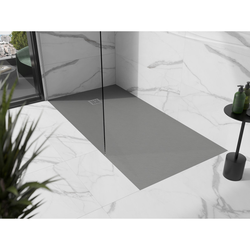 Mexen Stone+ composite rectangular shower tray 180 x 90 cm, gray-concrete - 44619018