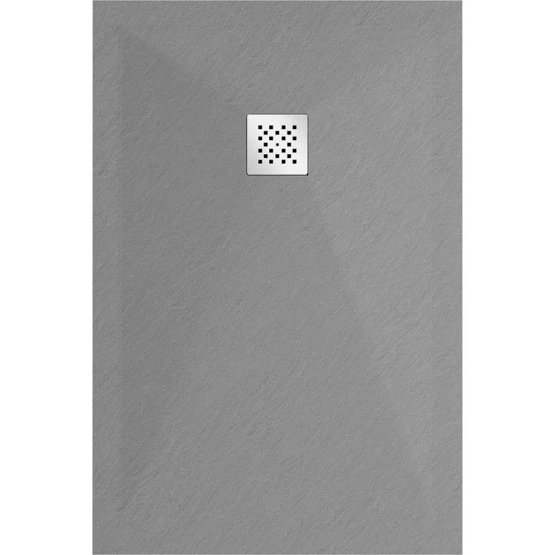 Mexen Stone+ composite rectangular shower tray 120 x 100 cm, grey-concrete - 44611012