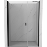 Mexen Mist-B 100 cm Pivot Shower Door, Transparent, Black - 8A2-100-001-70-00