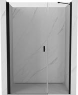 Mexen Mist-B 120 cm Hinged Shower Door, Transparent, Black - 8A2-120-001-70-00