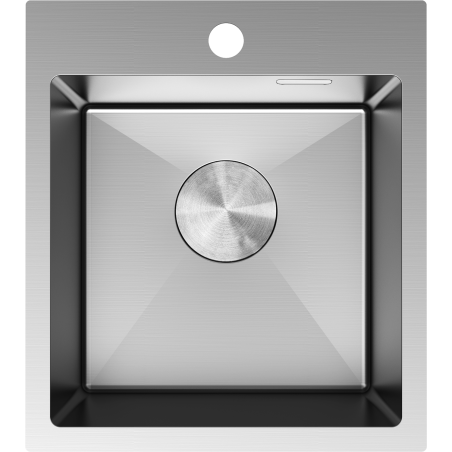 Mexen Solix stainless steel sink 1-bowl 400 x 450 mm, inox - 6401401000-01