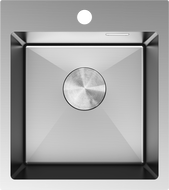 Mexen Solix stainless steel sink 1-bowl 400 x 450 mm, inox - 6401401000-01