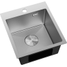 Mexen Solix stainless steel sink 1-bowl 400 x 450 mm, inox HC - 6401401000-01HC